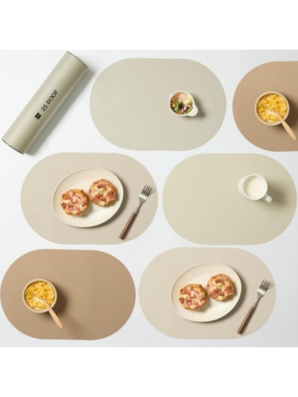 Oval Silicone Placemats – Heat Resistant, Waterproof, Easy to Clean Non-Slip